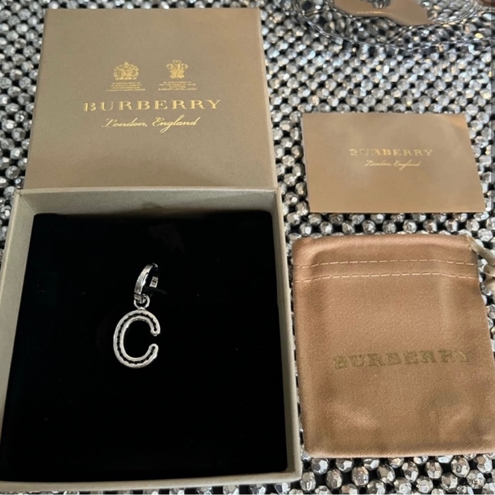 Brand new Burberry letter “C” necklace charm